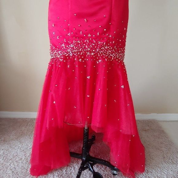 NWT Fire and Ice High-Low Embellished Long Gown - Picture 3 of 5